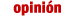 Opini�n