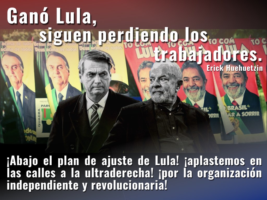 ¡Abajo el plan de ajuste de #Lula! ¡aplastemos en las calles a la ultraderecha! ¡por la organización independiente y revolucionaria!